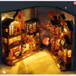 Chongqing Alley Book Nook - DIY Book Nook Kit - Chinese Alley Book Scenery - Book Shelf Insert - Bookcase with Light Miniature Building Kit