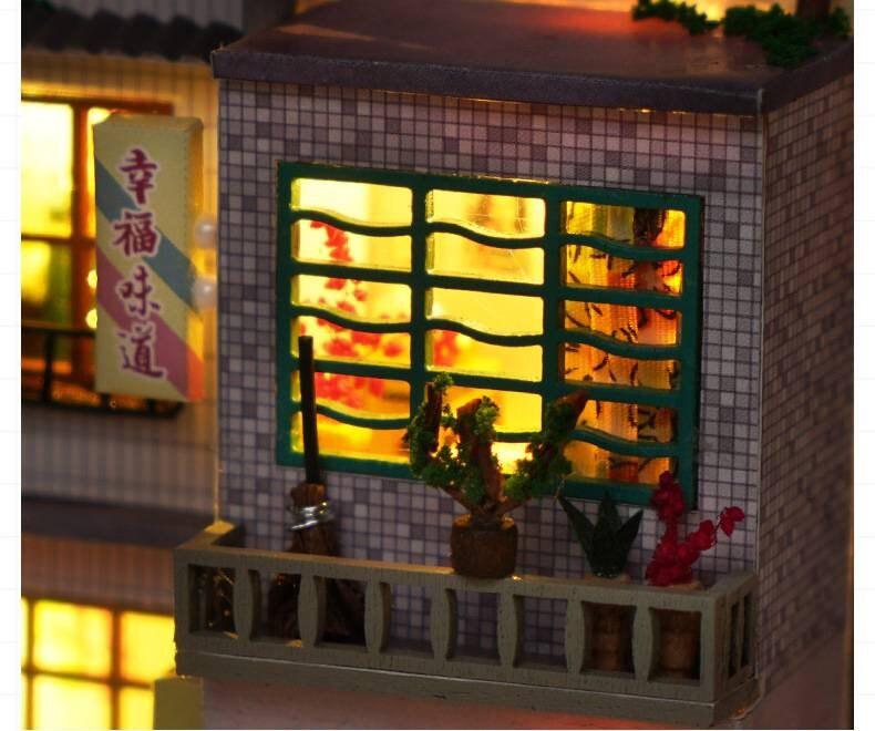 DIY Book Nook Kit Shanghai Old Time Alley Book Nook Chinese Alley Book Scenery Book Shelf Insert Bookcase with Light Miniature Building Kit