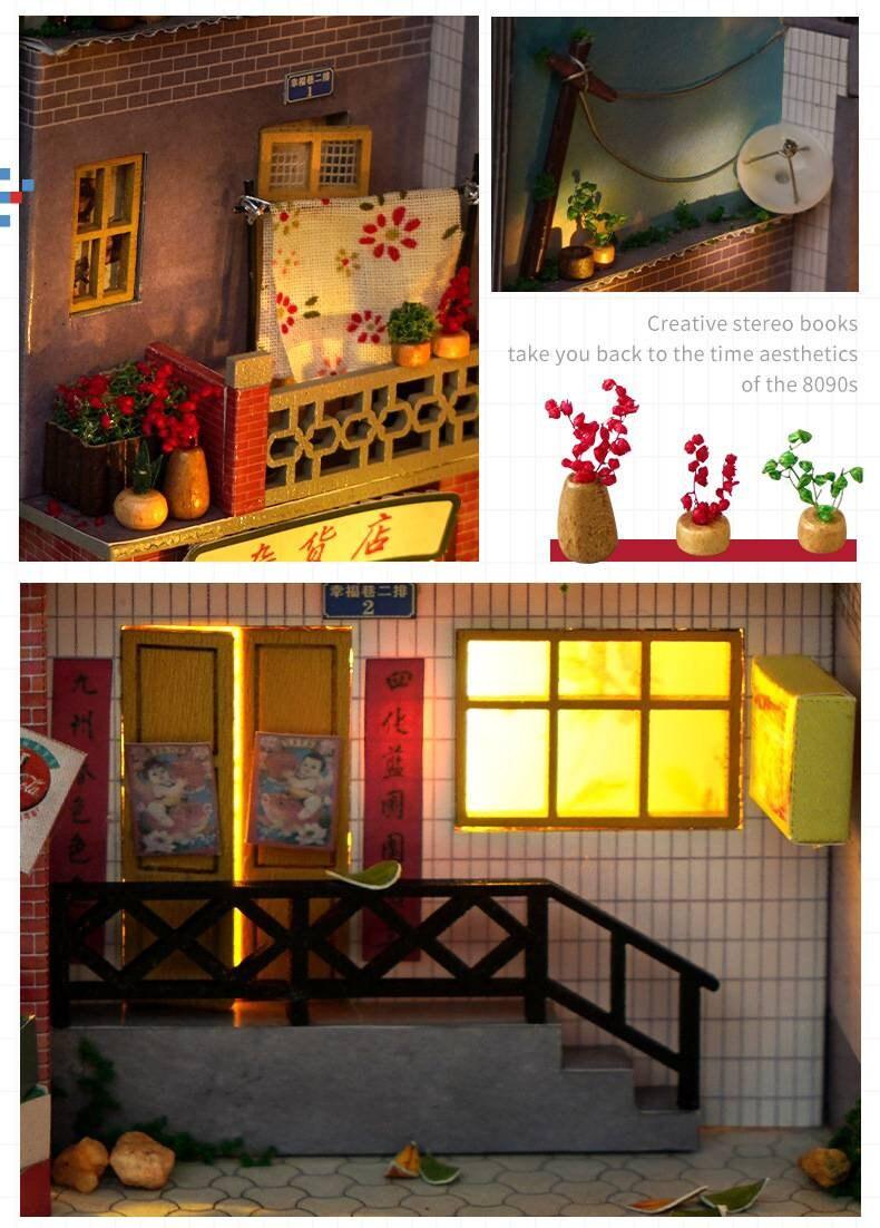 Ancient Chinese Night Market, DIY Book Nook Alley