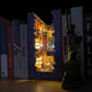 DIY Magic Alley Book Nook - DIY Book Nook Kits - Wizard Alley Book Nook Dioramas Book Shelf Insert Book Scenery with LED Model Building Kit