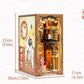Sakura Under The Tree Japanese Style Alley Book Nook - DIY Book Nook Kits Alley Book Shelf Insert Book Scenery with Light Model Building Kit