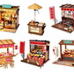 DIY Dollhouse Kit Tea Shop Sushi Restaurant Meat Shop Momos Shop Bakery Dollhouse Ancient Times Classical Shop Chinese Style Dollhouse