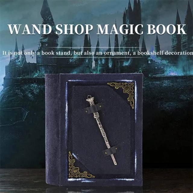 Ollivenders Wand Shop Book Nook - DIY Book Nook Kits - Wizard Alley Book Nooks Magic Alley Book Shelf Insert Book Scenery with LED