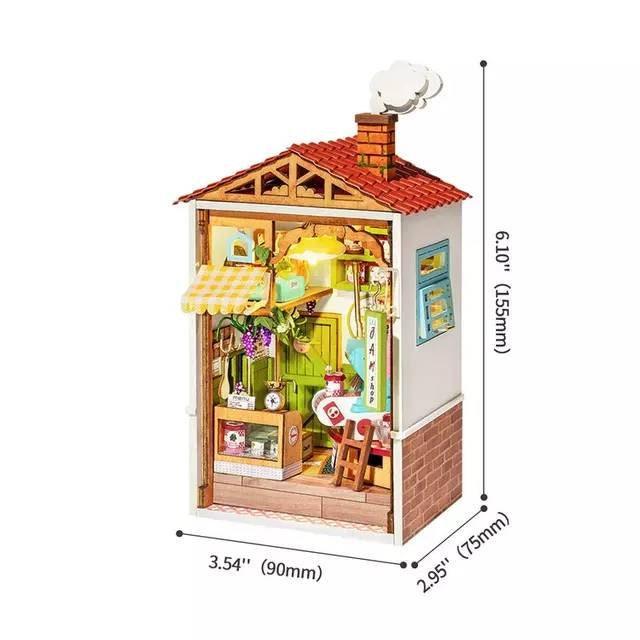 Sweet Jam Shop Miniature Dollhouse Fruit Juice Centre DIY Dollhouse Kits Fruits Shop Miniature Easy To Assemble Dollhouse For Kids & Adults - Rajbharti Crafts