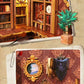 Books Library Book Nook - Eternal Bookstore Book Nook - DIY Book Nook Kits Book Shelf Insert Book Shop Bookends with LED Model Building Kit - Rajbharti Crafts