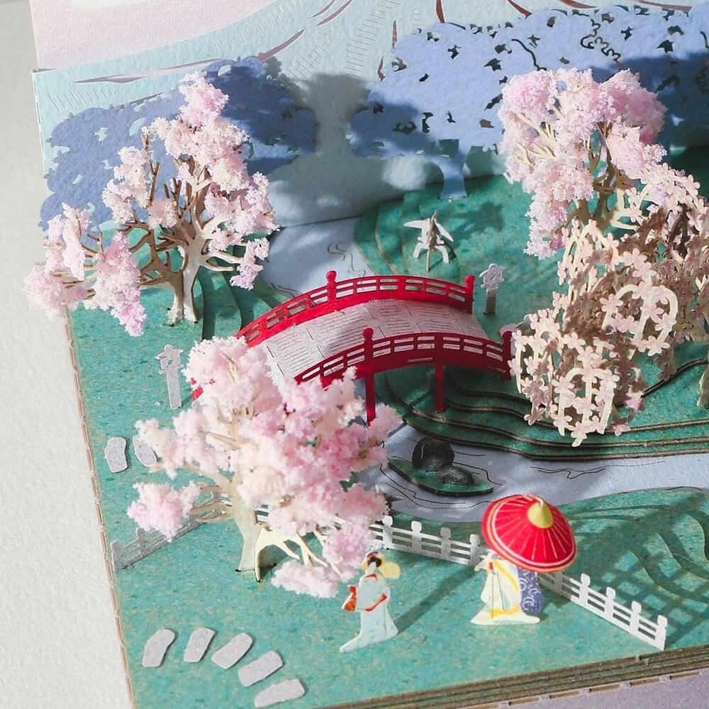DIY Paper Craft Kit 3D Paper Crafts Mount Fuji Landscape 3D Origami Kits Paper Cut Best Birthday Gifts Creative Gift Ideas Return Gifts